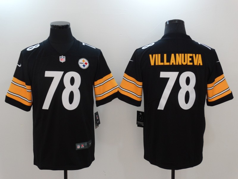 Men Pittsburgh Steelers #78 Villanueva Black Nike Vapor Untouchable Limited NFL Jerseys->pittsburgh steelers->NFL Jersey